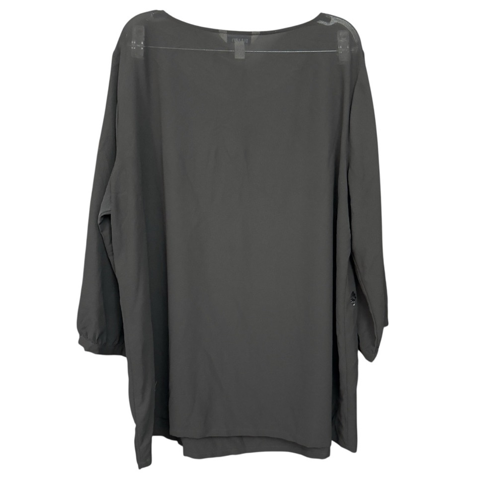 OLD NAVY Black Sequin Polka Dot 3/4 Sleeve Blouse Tunic XXL - Picture 3 of 8